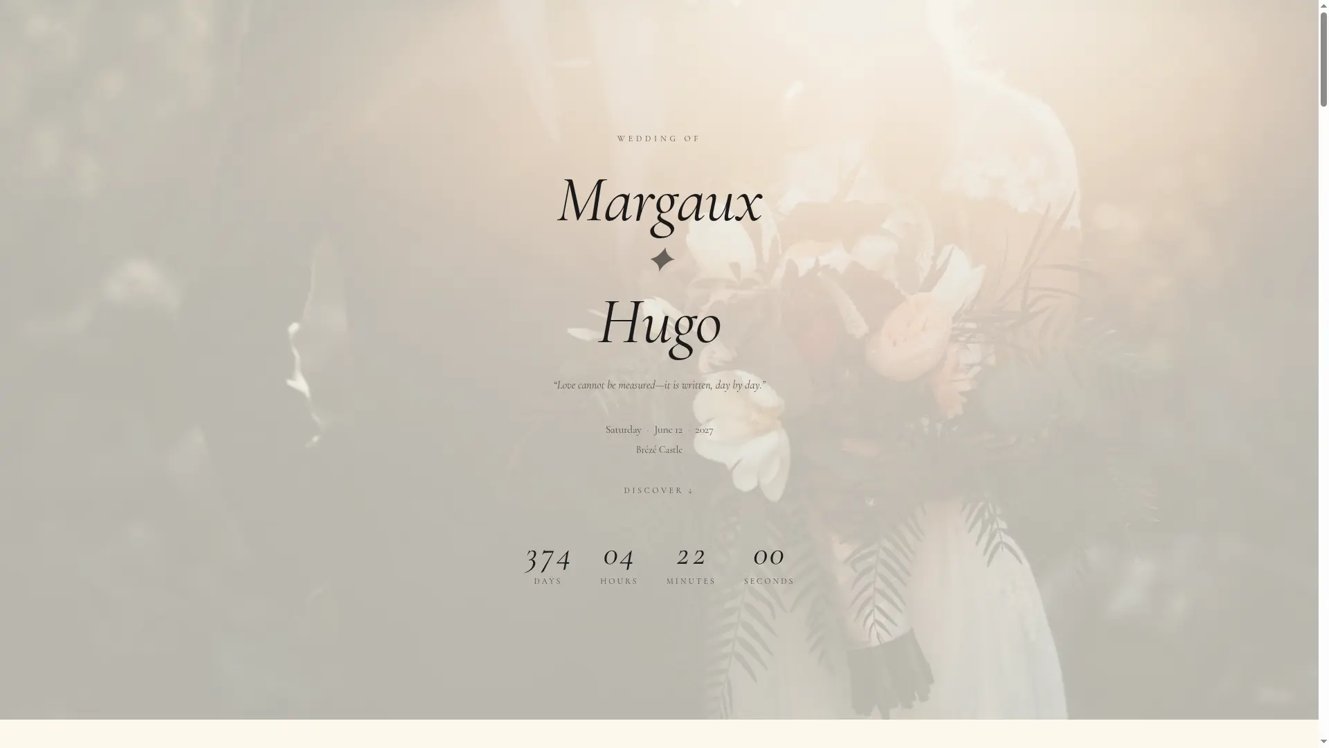 Aperçu du modèle Margaux & Hugo