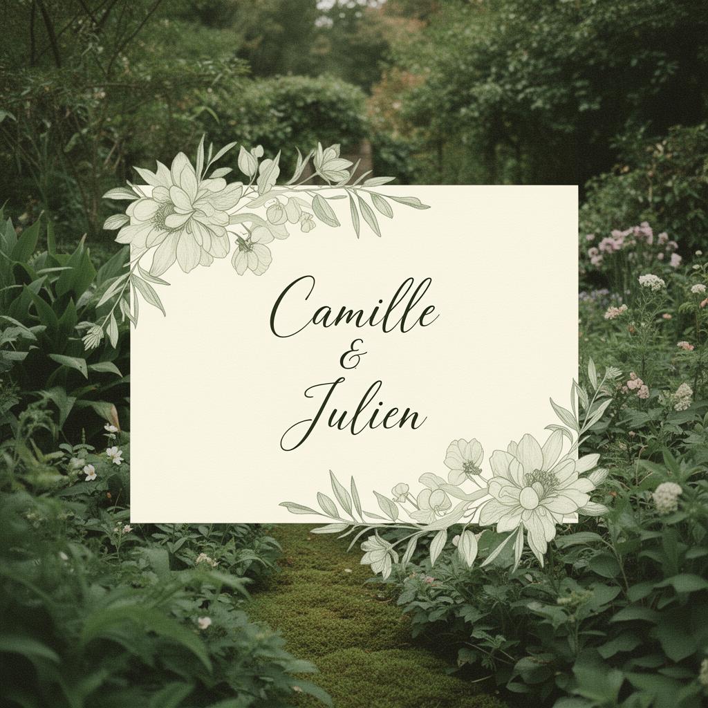 Aperçu du modèle Jardin Secret
